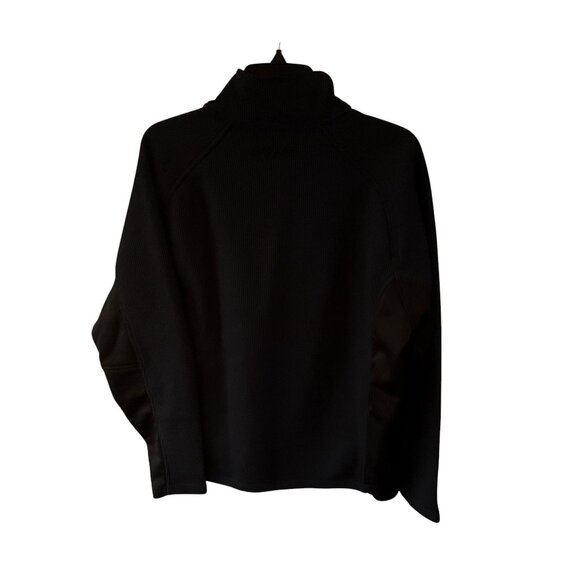 Spyder Fleece Pullover Large Navy 1/4 Zip Athletic Fit Jacket Casual Athleisure - Picture 2 of 8